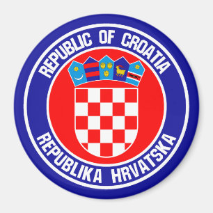Imán El emblema de la ronda de Croacia