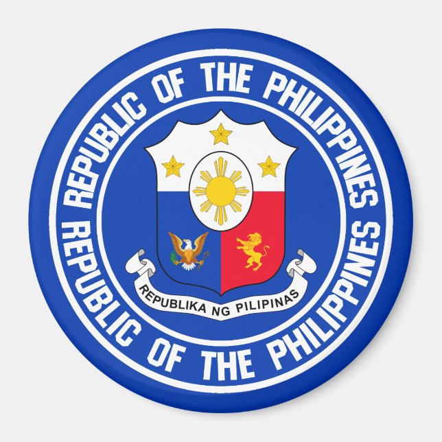 Imán El emblema de la Ronda de Filipinas (Frente)