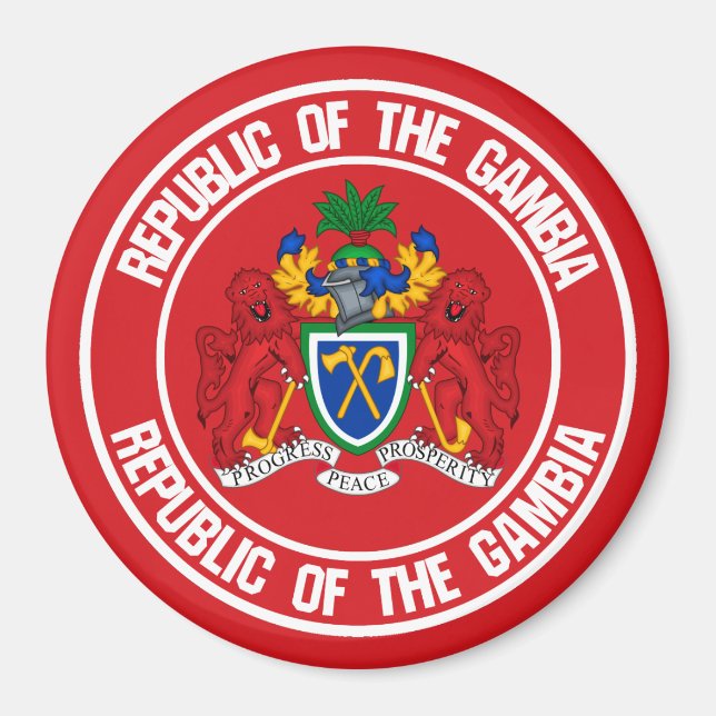 Imán El emblema de la ronda de Gambia (Frente)