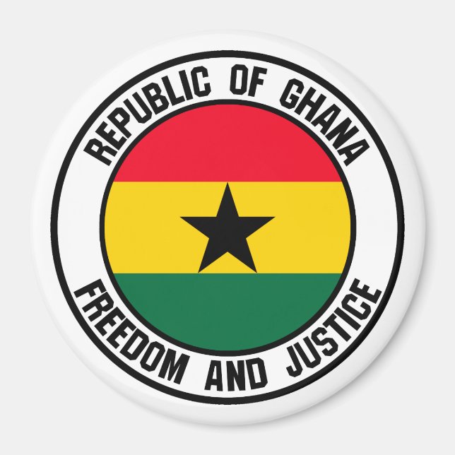 Imán El emblema de la ronda de Ghana (Frente)