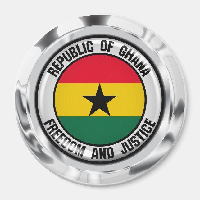 Imán El emblema de la ronda de Ghana (Frente)