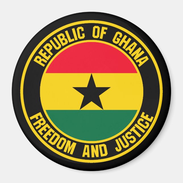 Imán El emblema de la ronda de Ghana (Frente)