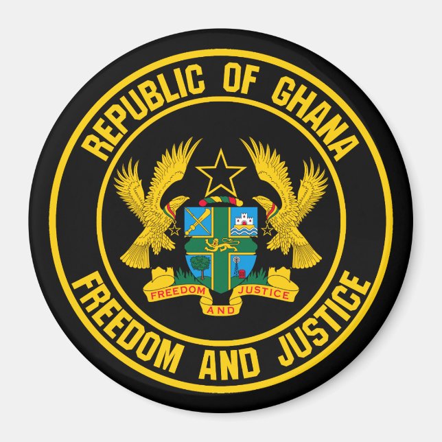 Imán El emblema de la ronda de Ghana (Frente)
