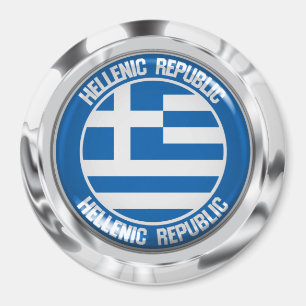 Imán El emblema de la Ronda de Grecia