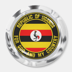 Imán El emblema de la ronda de Uganda