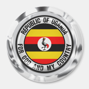 Imán El emblema de la ronda de Uganda