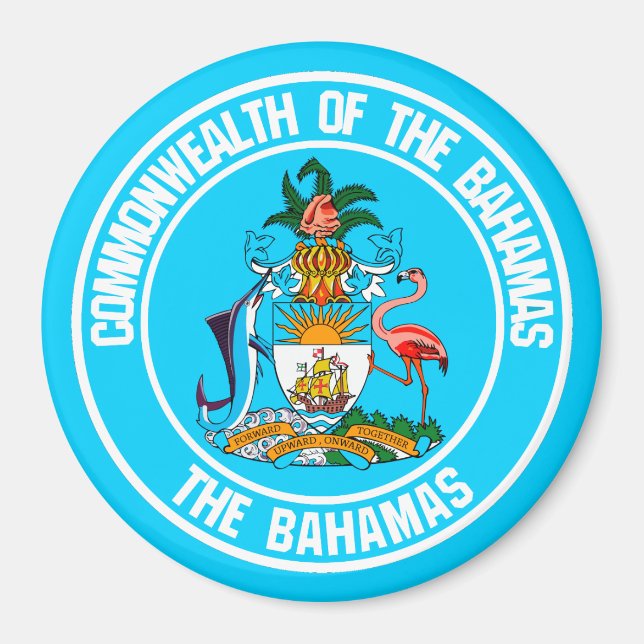 Imán El emblema de las Bahamas (Frente)