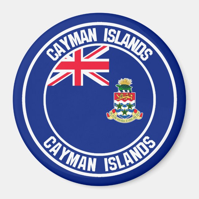 Imán El emblema de las Islas Caimán (Frente)