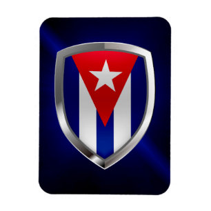 Imán El emblema metálico de Cuba