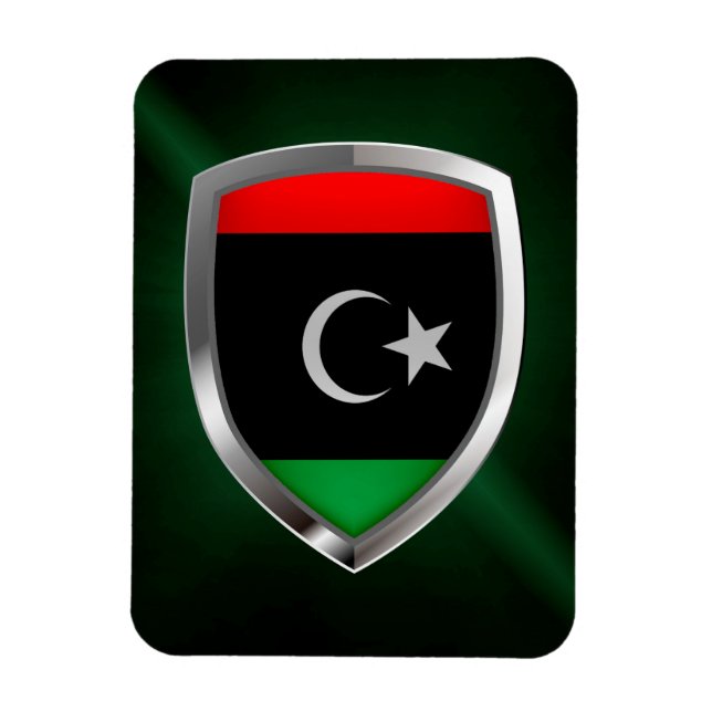 Imán El emblema metálico de Libia (Vertical)