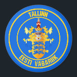 Imán El Emblema redondo de Tallinn<br><div class="desc">El Emblema redondo de Tallinn</div>