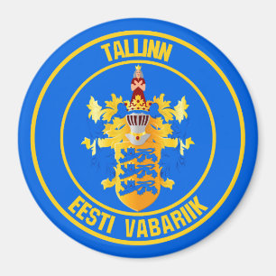 Imán El Emblema redondo de Tallinn
