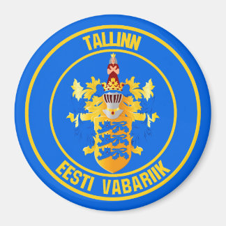 Imán El Emblema redondo de Tallinn