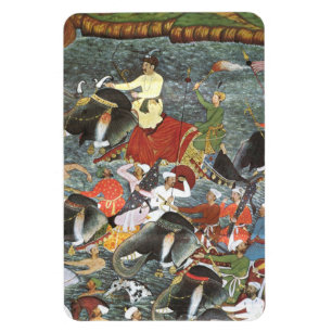 Imán El emperador Akbar River Ganges de la escuela mogo