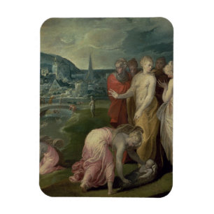 Imán El encontrar de Moses (aceite en lona)