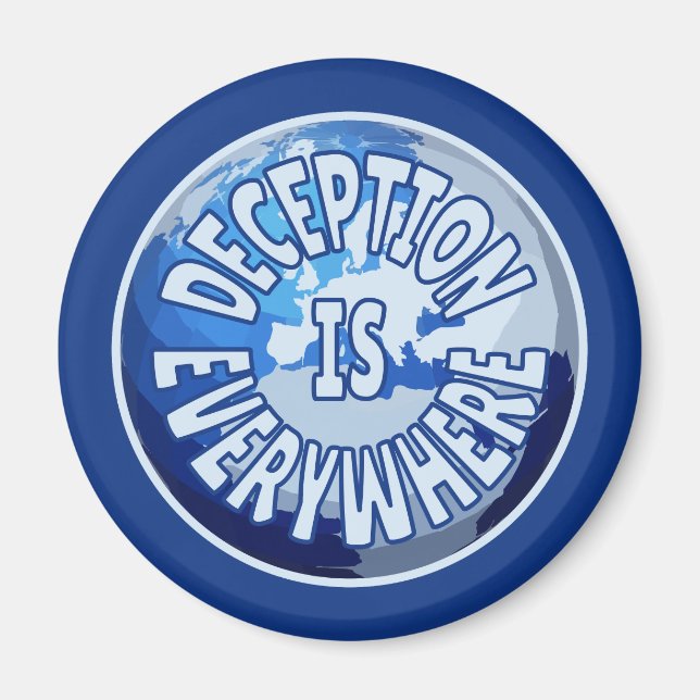 Imán El engaño está por todas partes (Frente)