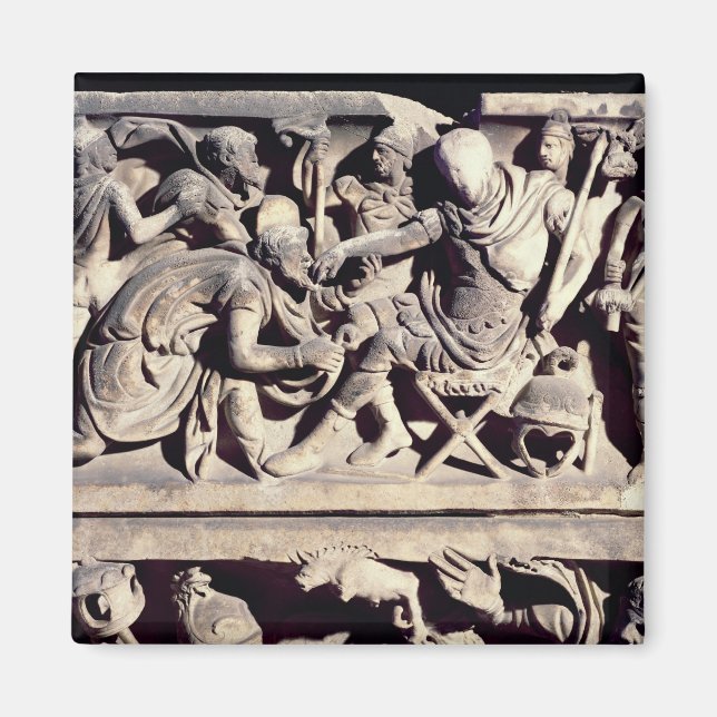 Imán El envío de un bárbaro a un romano (Frente)