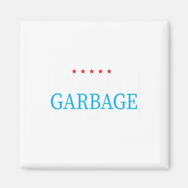 Imán El equipo basura 2024 de las elecciones de Trump e (Frente)