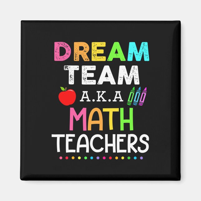 Imán El equipo de ensueño de profesores de matemáticas, (Frente)