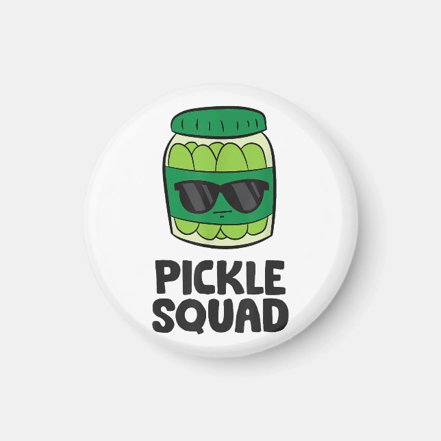 Imán El equipo de Pickle Lover se escuadra divertida (Frente)