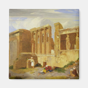Imán El Erechtheum, Atenas, con las figuras en el
