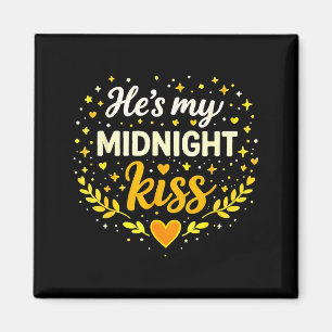Imán Él es mi beso de medianoche Cita de amor romántico