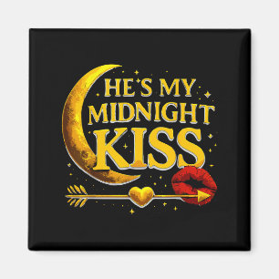 Imán Él es mi beso de medianoche San Valentín Meme coin