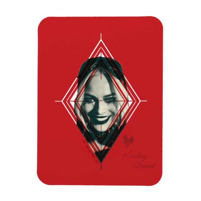 Imán El escuadrón suicida | Harley Quinn Diamond Target (Vertical)