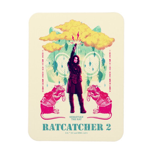 Imán El escuadrón suicida | Ilustracion Ratcatcher 2 (Vertical)
