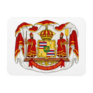 Imán El escudo de armas real del Reino de Hawaii