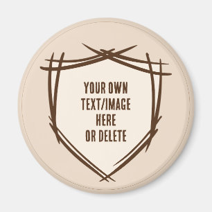 Imán El escudo de Knight. Escudo de armas Tarjeta de se