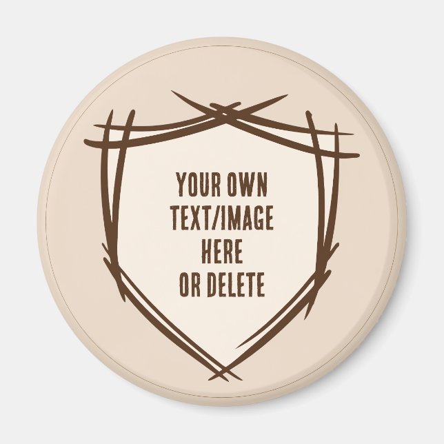 Imán El escudo de Knight. Escudo de armas Tarjeta de se (Frente)