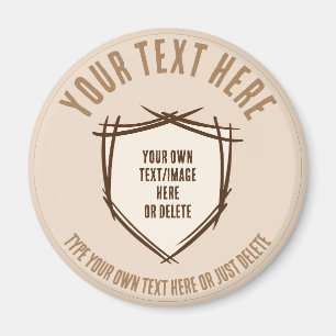 Imán El escudo de Knight. Escudo de armas Tarjeta de se