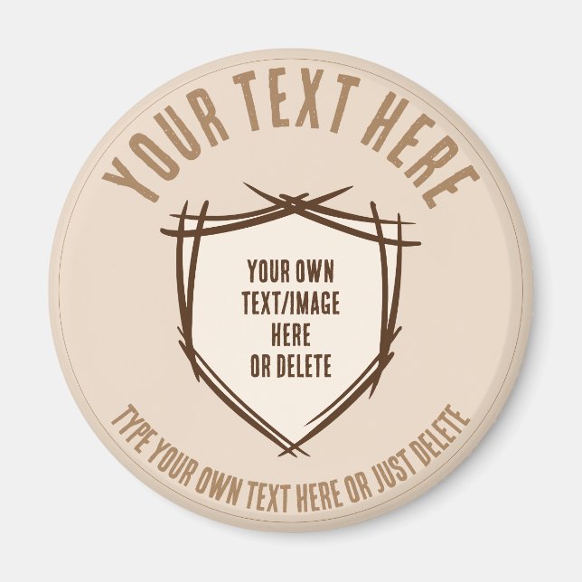 Imán El escudo de Knight. Escudo de armas Tarjeta de se (Frente)