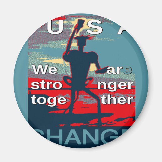 Imán El eslogan de la última campaña de Hillary Clinton (Frente)