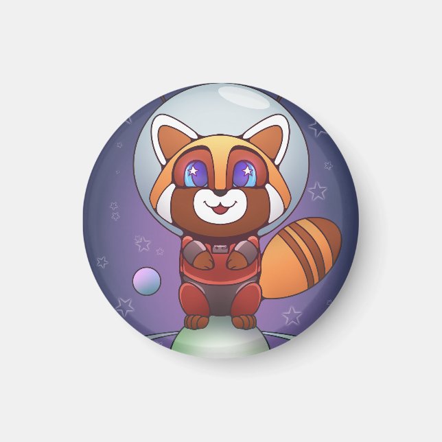 Imán ¡El espacio Panda Chippy! (Frente)