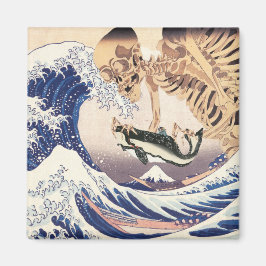 Imán El Espectador de Esqueleto en la Gran Ola