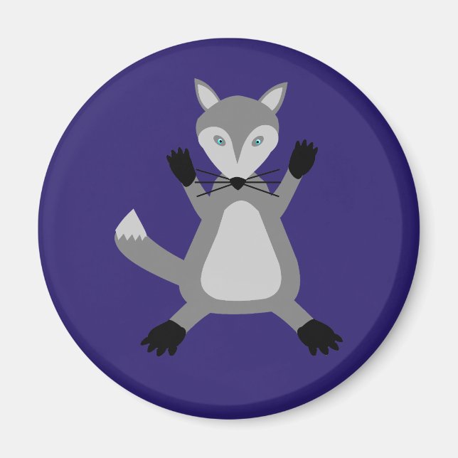 Imán El espeluznante Lobo de Halloween (Frente)