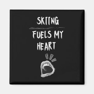 Imán El esquí aviva mi aventura de nieve en la pendient