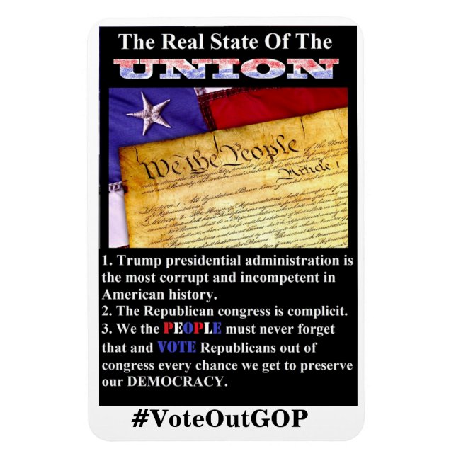 Imán El Estado Real De La UNIÓN (Vertical)