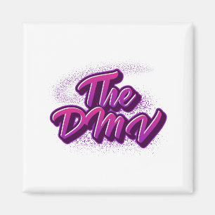 Imán El estilo de graffiti DMV (DC, Maryland, Virginia)
