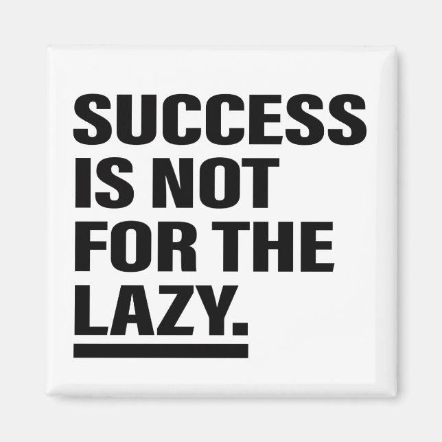 Imán El éxito del arte inspirador Tips de vida citas ar (Frente)