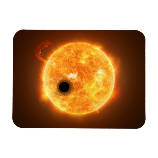 Imán El Exoplanet Wasp-107b Es Gigante De Gas (Horizontal)