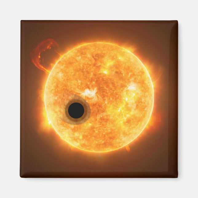 Imán El Exoplanet Wasp-107b Es Gigante De Gas (Frente)