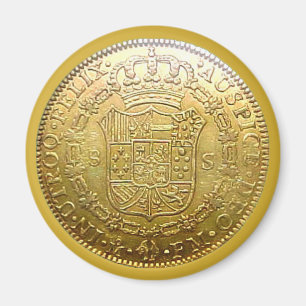 Imán El falso doblón español del oro ata la