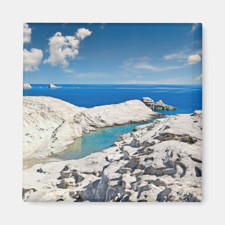Imán El famoso Sarakiniko en Milos, Grecia