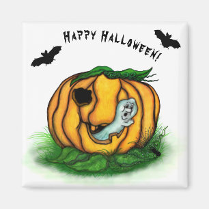 Imán El fantasma de Halloween , Bat , Ghost y Spider