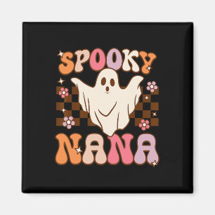Imán El fantasma de Halloween retro Groovy espantó el d