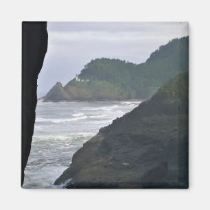 Imán El faro de cabeza de Heceta y los leones marinos, 