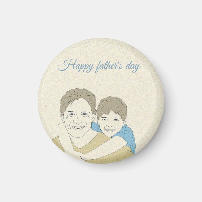 Imán El feliz día del padre (Frente)